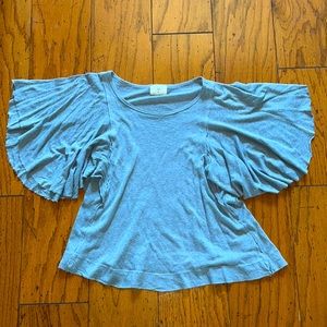 XS, unique, gray t,la T-shirt from Anthro